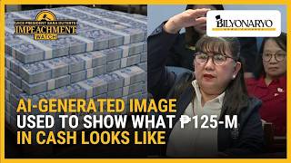 Prosecution uses AI-generated image to simulate P125 million cash in Sara Duterte impeachment trial