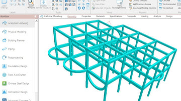 Curved Beam Highlight _ Staad.Pro Advanced Connect Edition.