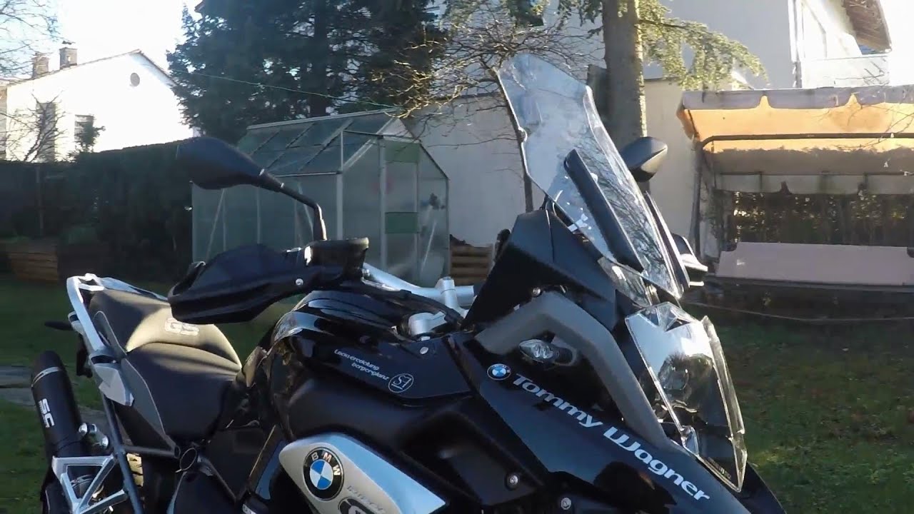 BMW R1200GS LC Triple Black 2016, SC-Project Exhaust - YouTube