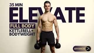 35 min Kettlebell + Bodyweight Workout | Intense Full body Workout