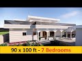 Modern house design  2 kanal house design   7 bedrooms  village house design