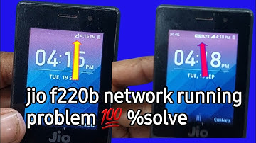jio f220b network running problem solution ||Jio phone network problem