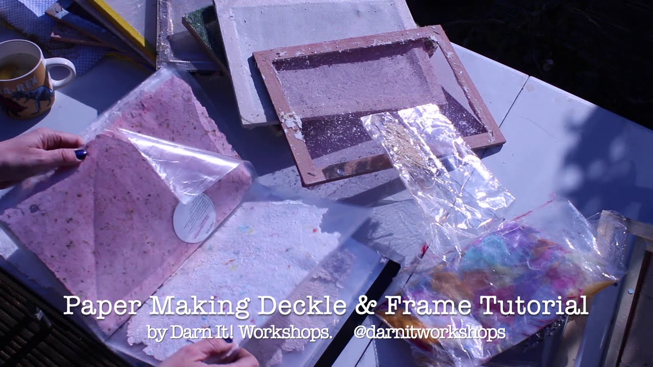 mould & deckle  Recycled paper crafts, Book binding diy, Paper crafts diy