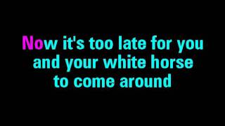 White Horse Taylor Swift Karaoke - You Sing The Hits chords