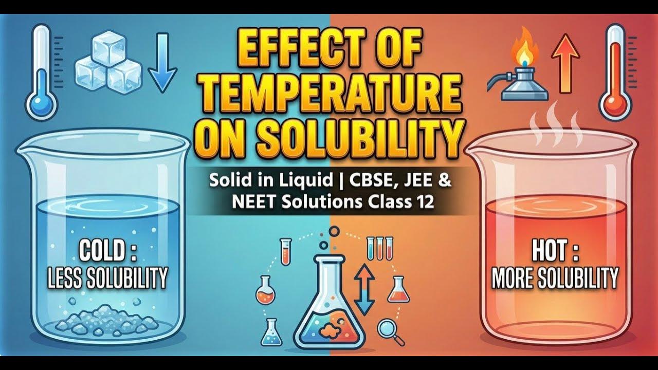 Effect of temperature on solubility of solid in liquid YouTube