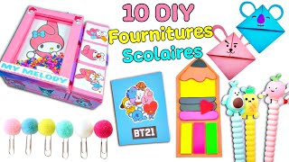 10 IDEES DIY POUR LES FOURNITURES SCOLAIRES - ARTISANAT POUR RENTRÉE