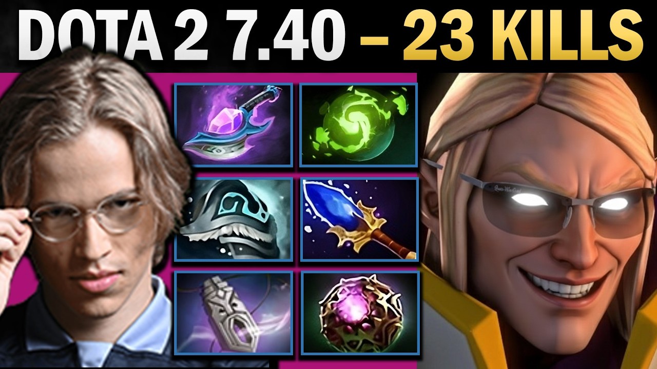 Invoker Pro Mid with 23 Kills and 956 GPM - Gameplay Dota