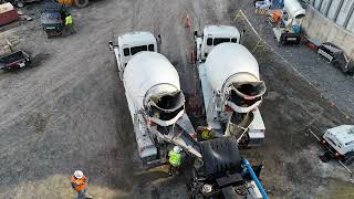 140 hour Concrete pour at Virginia Poultry Growers Cooperative in Linville VA