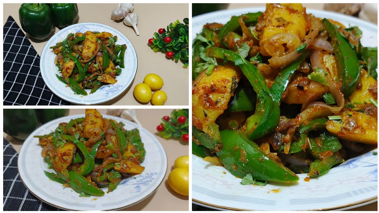 How to make Special Aloo Shimla at home by faiqa foods.