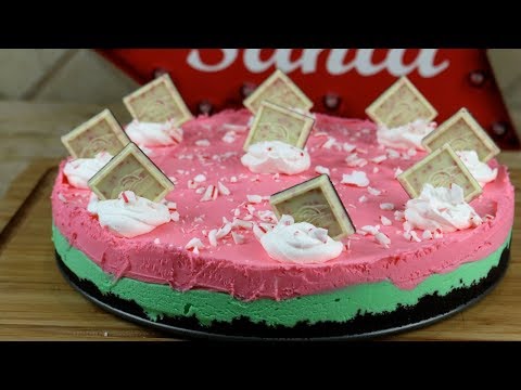 Peppermint No Bake Cheesecake