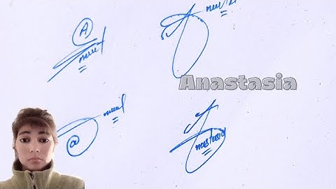 Anastasia name signature#name Signature with arooj