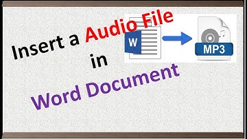 Insert a Audio File in word Document