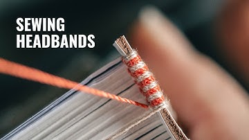 Adding the Professional Look: Sewing Headbands onto a Book
