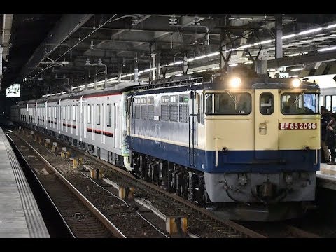 9866レ EF65 2096＋東武70090系7B 甲種輸送 名古屋にて