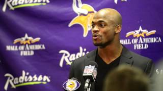 Video: Vikings' Adrian Peterson says his ability is defined by hard work
