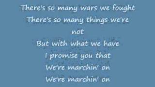 one republic feat. timbaland - marchin' on (Lyrics)
