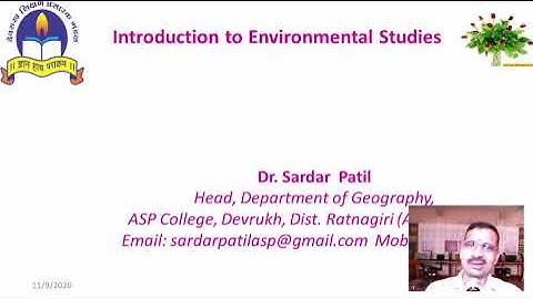 FYBCOM   Introduction Environmental Studies Syllabus
