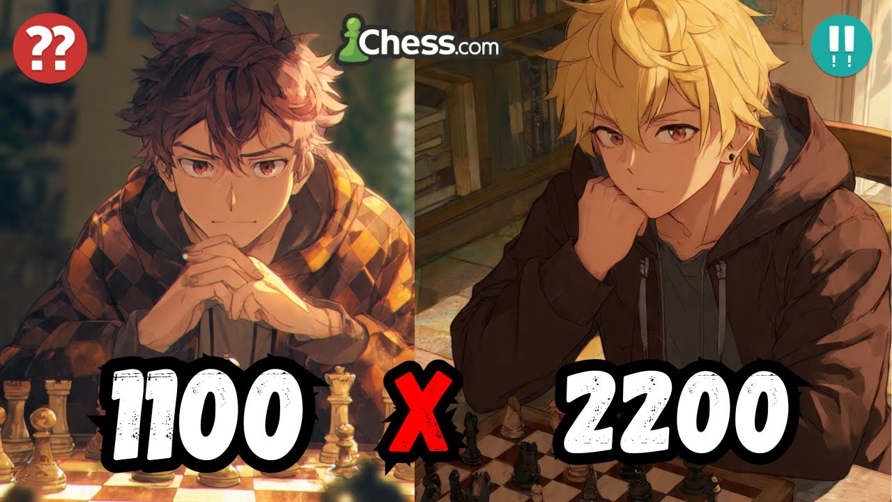 QUAL A DIFERENÇA DE NÍVEL ENTRE UM JOGADOR DE 2200 E UM DE 1100?