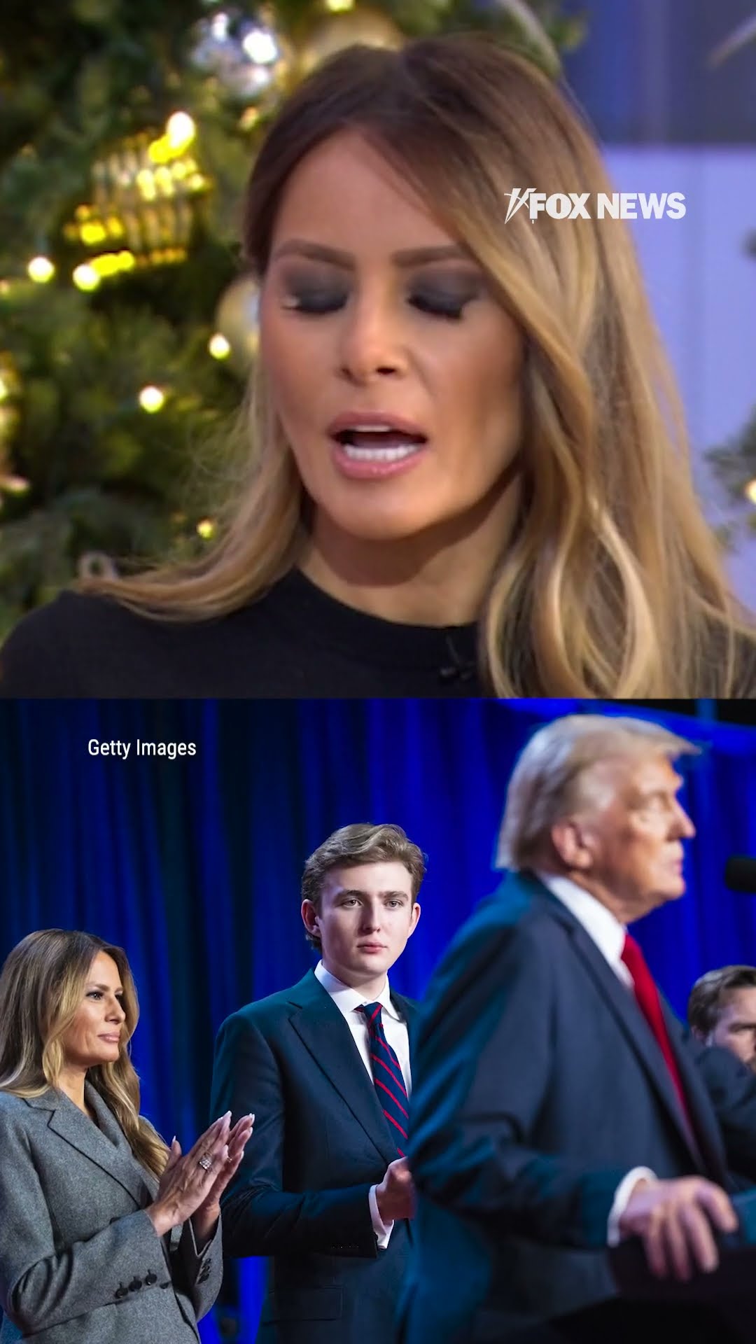 Melania Trump explains Barron's far-from-normal college experience