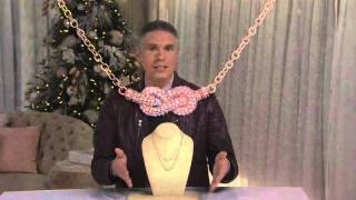 Judith Ripka Sterling & 14k Clad 3/4 cttw Diamonique 18" verstellbare Halskette auf QVC