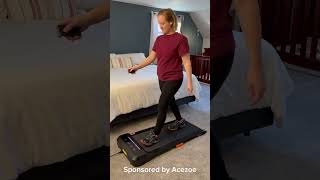 How I Exercise in the Winter! Acezoe Under Desk Treadmill!