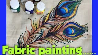 Paint on cloth ||Fabric colour painting