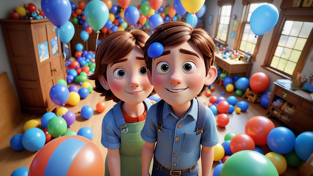 Five Bright Balloons Learn Directions | Fun Learning Song for Kids | Rhymes and Educational Videos