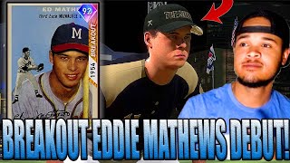 92 OVR BREAKOUT EDDIE MATTHEWS DEBUT! MLB THE SHOW 20 DIAMOND DYNASTY