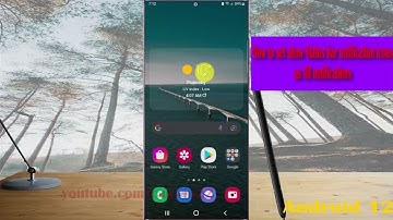 Samsung Galaxy S22 Ultra : How to set show Status bar notification icons as All notifications