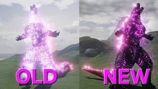 Age of Titans Evolved Godzilla Old VS New Comparison