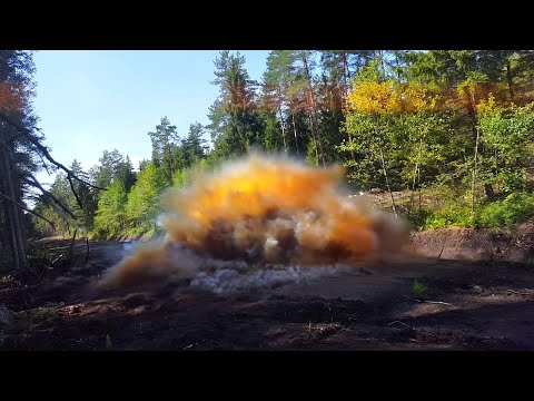 30 kg ANSU (Ammonium Nitrate + Sugar) Explosion