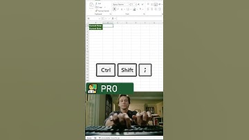 ⏰ Insert current time instantly in Excel with Ctrl Shift ; #excel  #excelforbeginners  #exceltips