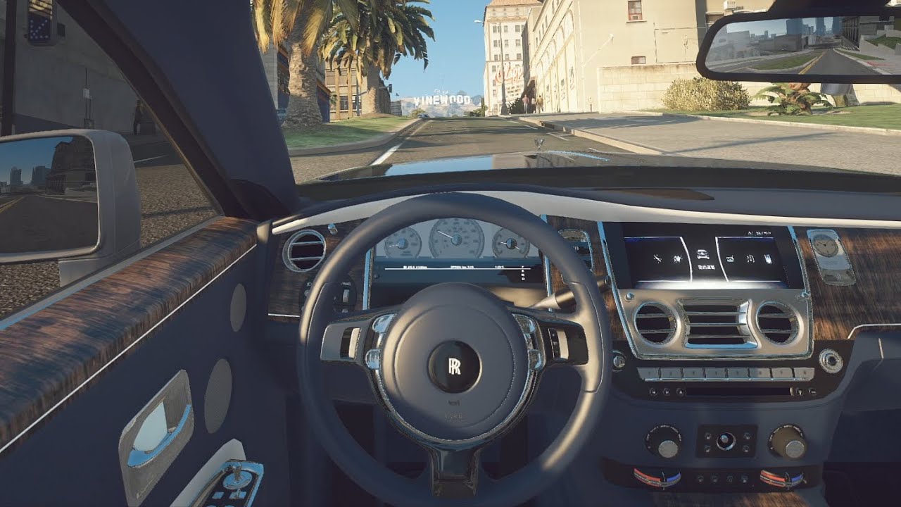 2018 Rolls Royce Ghost EWB - GTA 5 | NaturalVision Evolved | POV drive [Steering wheel gameplay]