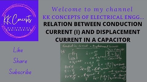 RELATION BETWEEN CONDUCTION AND DISPLACEMENT CURRENTS IN A CAPACITOR