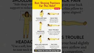 Best Sleep Positions for Better Rest 😴 | Healthy Lifestyle Tips #sleep #healthlifestyle #wellness