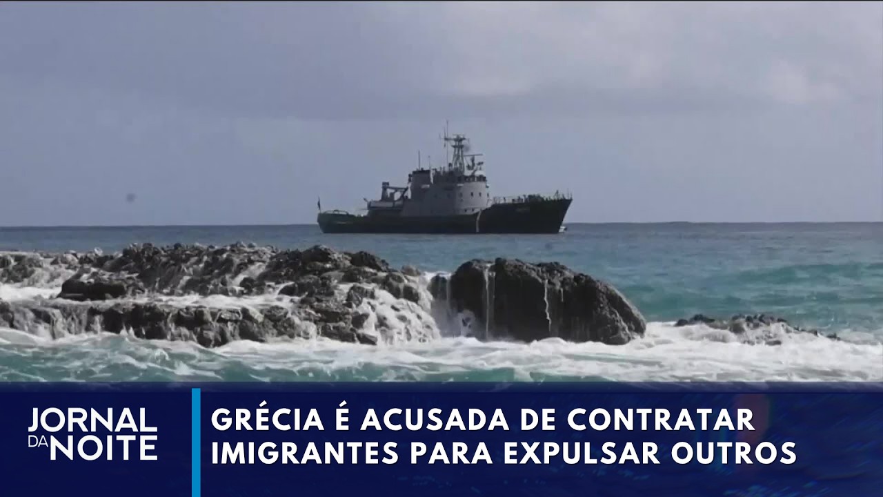 Pessoas expulsam imigrantes na Grécia