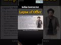 Lapse or Revocation of Offer | Indian Contract Act | Learn with Himanshu Nandwani | Mercantile Law