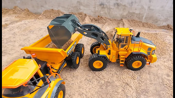 Volvo L260H RC Wheel Loader  Double E E592-003 1/16 RTR Deluxe RC Construction Machines in real