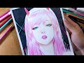 Drawing ZERO TWO [Darling in the Franxx] - Semi Realistic Drawing