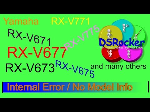 Yamaha RX-V771 Internal Error No Model Info (DSRocker)