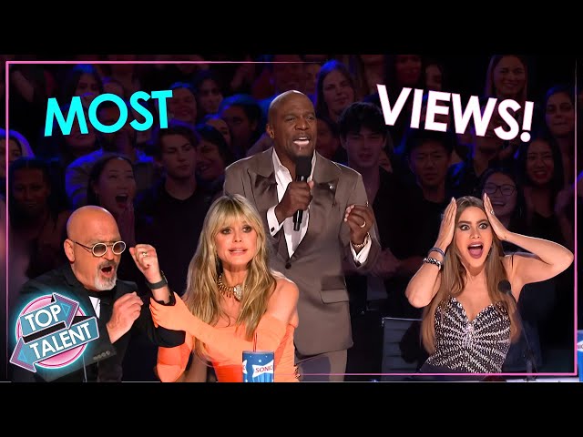 10 MOST VIEWED Auditions on AGT 2023! class=