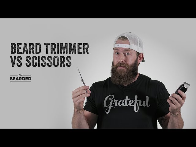 scissors or trimmer for beard