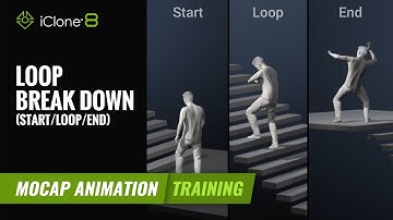 How to loop motions by dividing into start, loop, and end | Mocap Animation Course | iClone 8