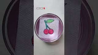 Magical Drawing with Tissue Paper! ✨🎨 #shorts #new #ytshorts #paper #trending #diy
