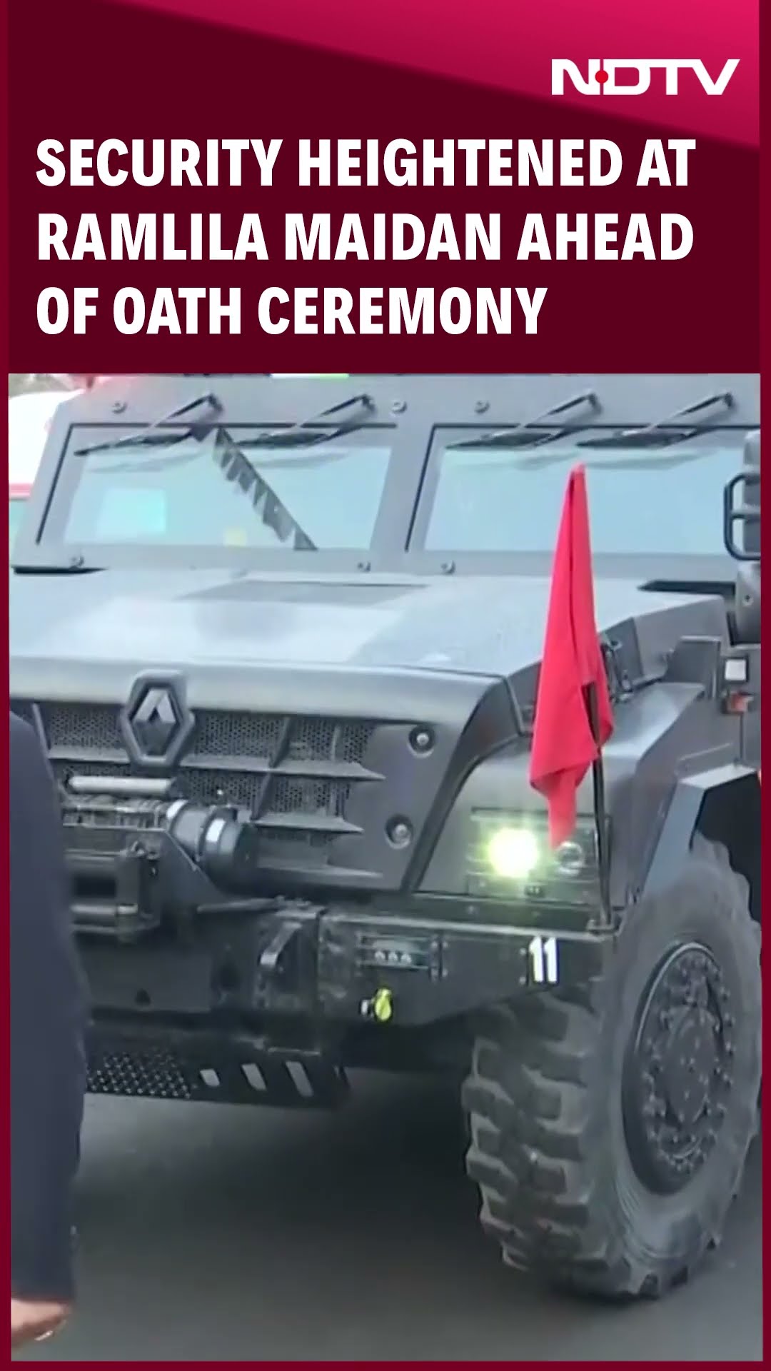 Delhi CM Rekha Gupta | Security Heightened At Ramlila Maidan Ahead Of Oath Ceremony