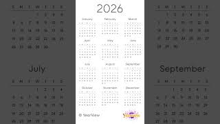 2026 Education Calendar: Compact Planner #1 #education #youtubeshorts #shorts #short #shortsfeed  📆