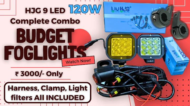 HJG Budget Powerful Lights | HJG 9 LED | HJG Fog Lights | HJG 60W | Fog light for Motorcycle | HJG