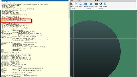IGEMS 2024 Speed at End of Cut Setting