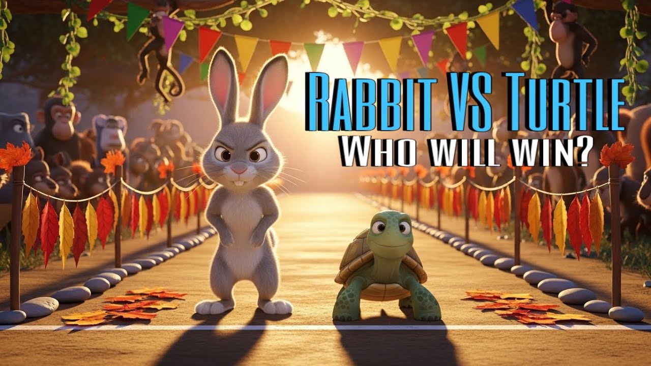 Rabbit VS Turtle - Who will win??? | #story #rabbit #turtle #winner #ai ...