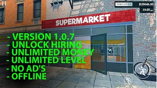 Supermarket Simulator 1.0.7 MOD Apk ( Unlimited Money, Unlimited Level, Unlock Hiring, Offline) screenshot 4